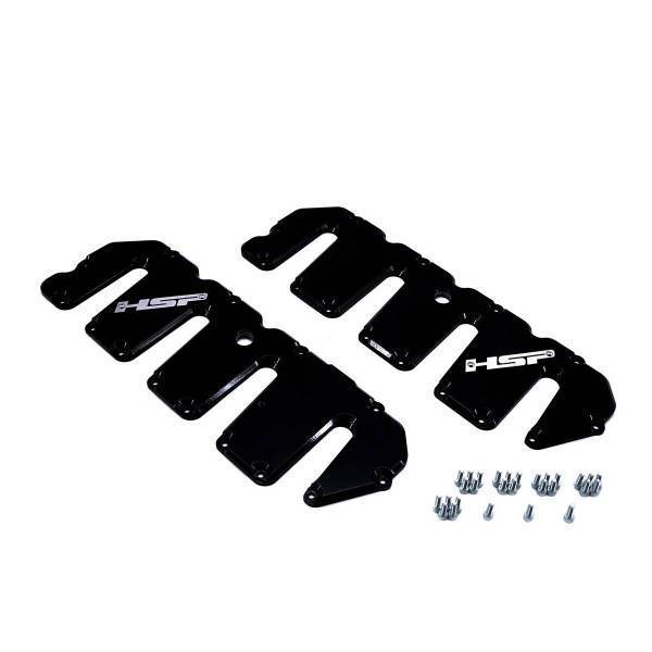 HSP Diesel - HSP Diesel 2004.5-2010 Chevrolet / GMC Billet Valve Covers Ink Black - 046-HSP-GB