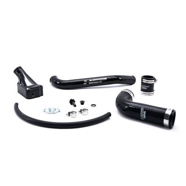 HSP Diesel - HSP Diesel 2001-2005 Chevrolet / GMC Billet Forward Facing Thermostat Housing Kit Ink Black - 040-HSP-GB