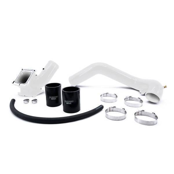 HSP Diesel - HSP Diesel 2006-2010 Chevrolet / GMC Max Flow Bridge and Cold Side Tube Behind Alt Polar White - 004-HSP-W