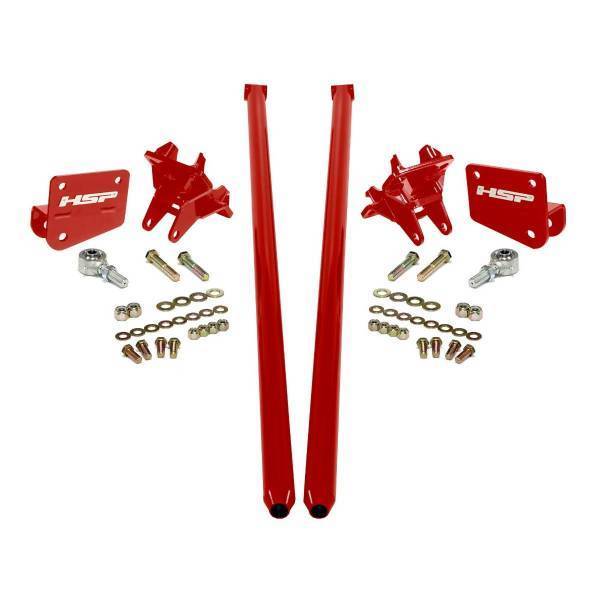 HSP Diesel - HSP Diesel HSP Traction Bars For 2017.5-2022 Ford Powerstroke 6.7 Liter F250 Crew Cab Long Bed-Flag Red - P-435-3-4-HSP-BR