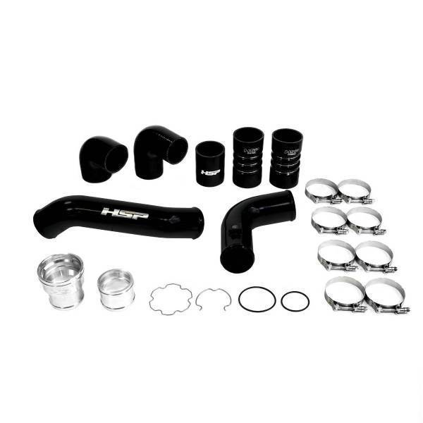 HSP Diesel - HSP Diesel HSP Intercooler Bundle Kit For 2011-2022 Ford Powerstroke F250/350 6.7 Liter-Silk Stain Black - P-492-HSP-SB