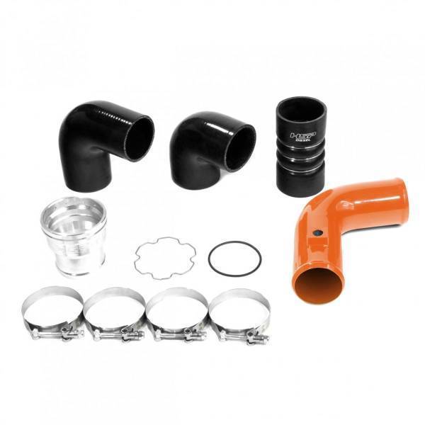 HSP Diesel - HSP Diesel HSP Replacement Cold Side Tube For 2011-2022 Ford Powerstroke F250/350 6.7 Liter-M&M Orange - P-405-HSP-O