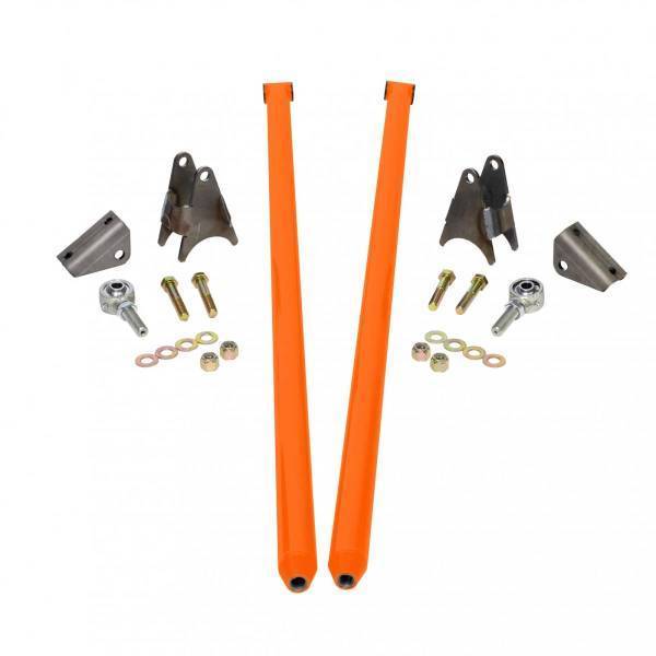 HSP Diesel - HSP Diesel 80 Inch Universal Traction Bars For Offset Leafspring 4 Inch Axle-M&M Orange - HSP-U-035-1-4-HSP-O