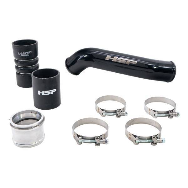 HSP Diesel - HSP Diesel Replacement Hot Side Tube For 2011-2022 Ford Powerstroke F250/350 6.7L-Ink Black - HSP-P-400-HSP-GB