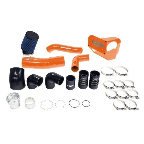 HSP Diesel - HSP Diesel Intake And Intercooler Bundle Kit For 2020-2022 Ford Powerstroke F250/350 6.7L-M&M Orange - HSP-P-493-3-HSP-O