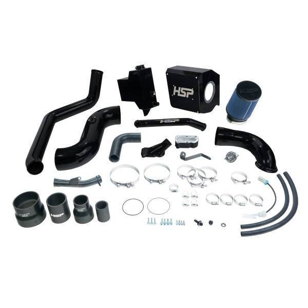 HSP Diesel - HSP Diesel Deluxe No Bridge/Cold Side Bundle Kit For 2007.5-2010 Chevrolet/GMC-Silk Satin Black - HSP-D-494-HSP-SB