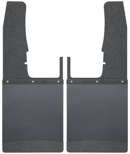 Husky Liners - Husky Liners Mud Flaps - Kick Back Mud Flaps Front 12" Wide - Black Top and Black Weight - 17103