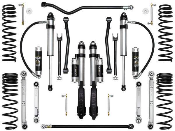 ICON Vehicle Dynamics - ICON Vehicle Dynamics 20-UP JEEP GLADIATOR 2.5" STAGE 8 SUSPENSION SYSTEM (BILLET) - K22108