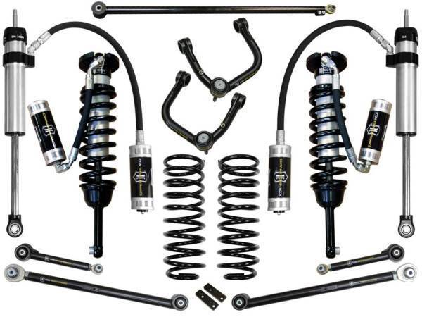 ICON Vehicle Dynamics - ICON Vehicle Dynamics 03-09 4RUNNER/FJ 0-3.5" STAGE 6 SUSPENSION SYSTEM W TUBULAR UCA - K53056T