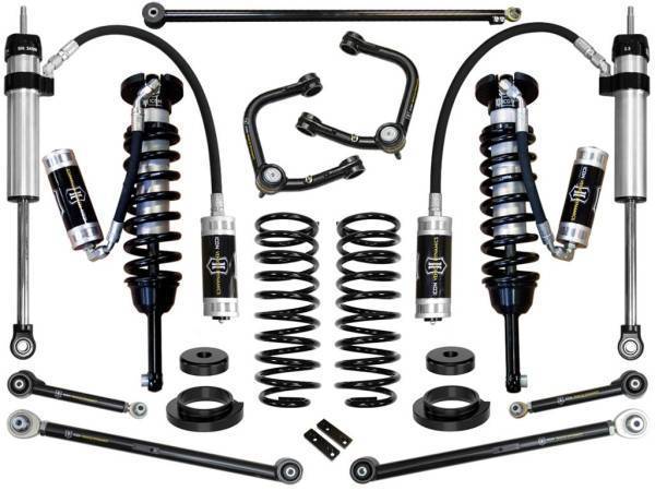 ICON Vehicle Dynamics - ICON Vehicle Dynamics 03-09 GX470 0-3.5" STAGE 6 SUSPENSION SYSTEM W TUBULAR UCA - K53176T