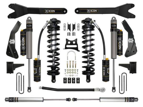 ICON Vehicle Dynamics - ICON Vehicle Dynamics 11-16 FORD F250/F350 4-5.5" STAGE 5 COILOVER CONVERSION SYSTEM W RADIUS ARM - K63135R