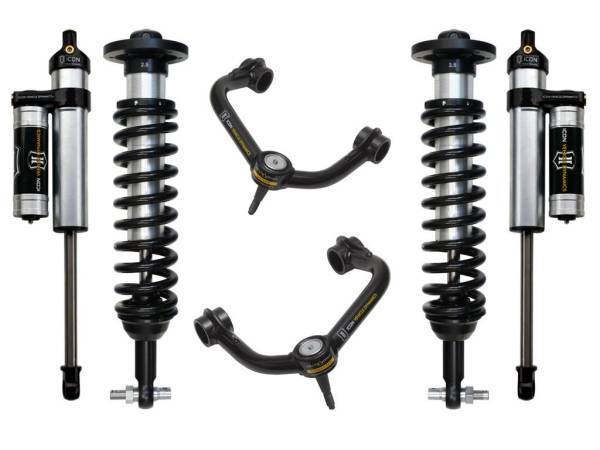 ICON Vehicle Dynamics - ICON Vehicle Dynamics 2014 FORD F150 4WD 0-2.63" STAGE 3 SUSPENSION SYSTEM W TUBULAR UCA - K93063T