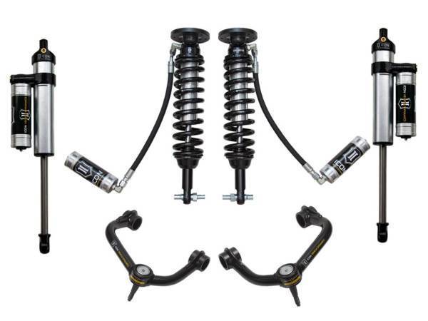 ICON Vehicle Dynamics - ICON Vehicle Dynamics 2014 FORD F150 4WD 1.75-2.63" STAGE 4 SUSPENSION SYSTEM W TUBULAR UCA - K93064T