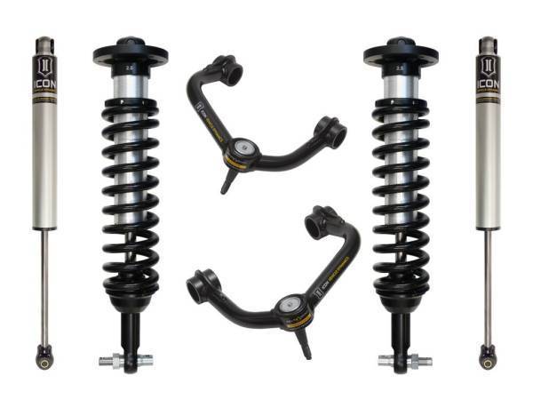 ICON Vehicle Dynamics - ICON Vehicle Dynamics 2014 FORD F150 2WD 0-2.63" STAGE 2 SUSPENSION SYSTEM W TUBULAR UCA - K93072T