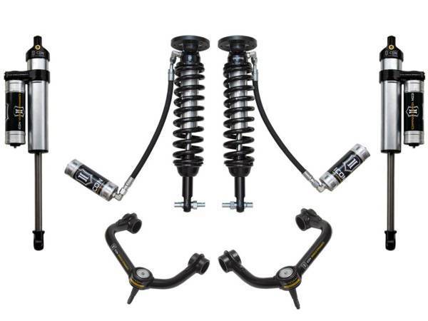 ICON Vehicle Dynamics - ICON Vehicle Dynamics 2014 FORD F150 2WD 1.75-2.63" STAGE 4 SUSPENSION SYSTEM W TUBULAR UCA - K93074T