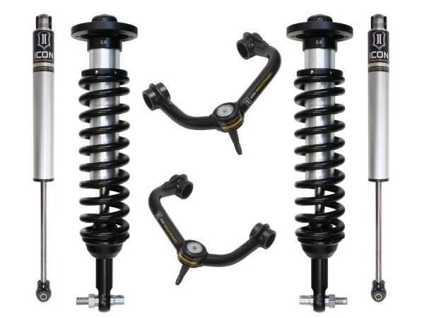 ICON Vehicle Dynamics - ICON Vehicle Dynamics 2015-2020 FORD F150 2WD 0-3" STAGE 2 SUSPENSION SYSTEM W TUBULAR UCA - K93092T