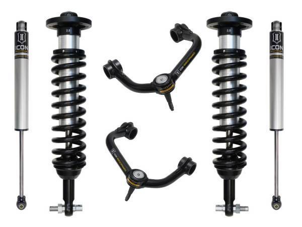 ICON Vehicle Dynamics - ICON Vehicle Dynamics 21-23 FORD F150 2WD 0-3" STAGE 2 SUSPENSION SYSTEM W TUBULAR UCA - K93122T