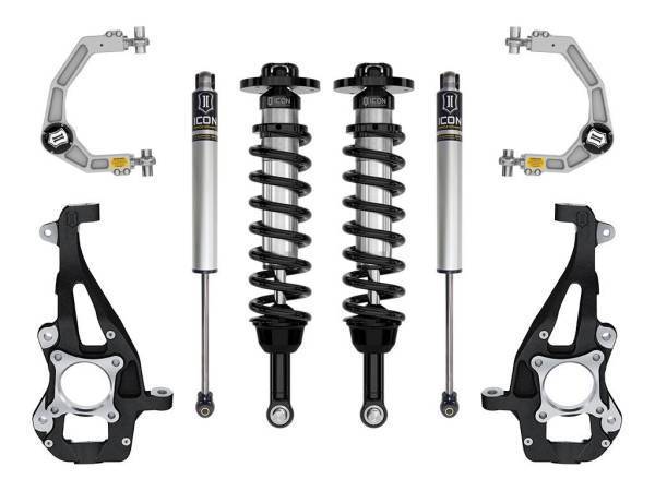 ICON Vehicle Dynamics - ICON Vehicle Dynamics 21-23 FORD F150 4WD 3.5-4.5" STAGE 1 SUSPENSION SYSTEM W BILLET UCA - K93141