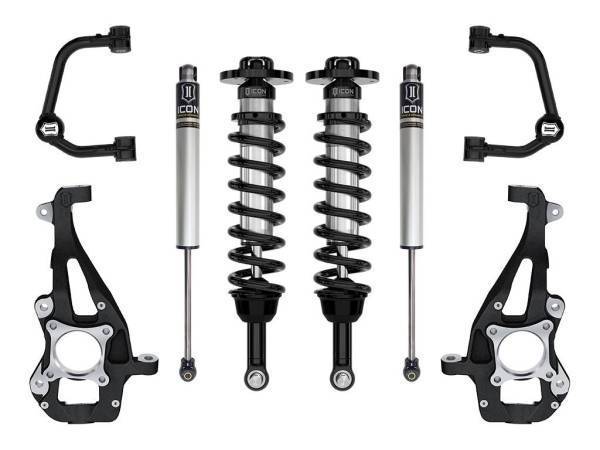 ICON Vehicle Dynamics - ICON Vehicle Dynamics 21-23 FORD F150 4WD 3.5-4.5" STAGE 1 SUSPENSION SYSTEM W TUBULAR UCA - K93141T