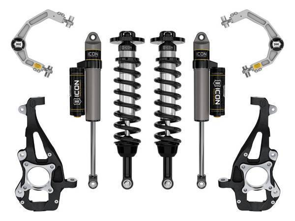 ICON Vehicle Dynamics - ICON Vehicle Dynamics 21-23 FORD F150 4WD 3.5-4.5" STAGE 2 SUSPENSION SYSTEM W BILLET UCA - K93142