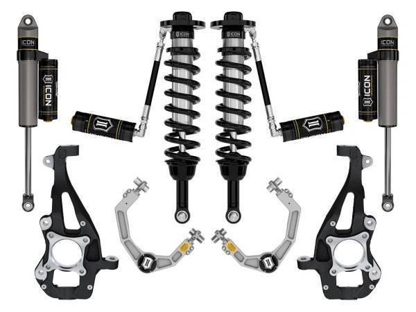 ICON Vehicle Dynamics - ICON Vehicle Dynamics 21-23 FORD F150 4WD 3.5-4.5" STAGE 3 SUSPENSION SYSTEM W BILLET UCA - K93143