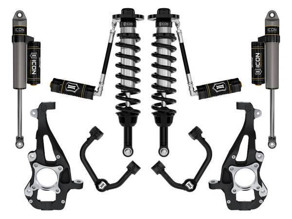 ICON Vehicle Dynamics - ICON Vehicle Dynamics 21-23 FORD F150 4WD 3.5-4.5" STAGE 3 SUSPENSION SYSTEM W TUBULAR UCA - K93143T