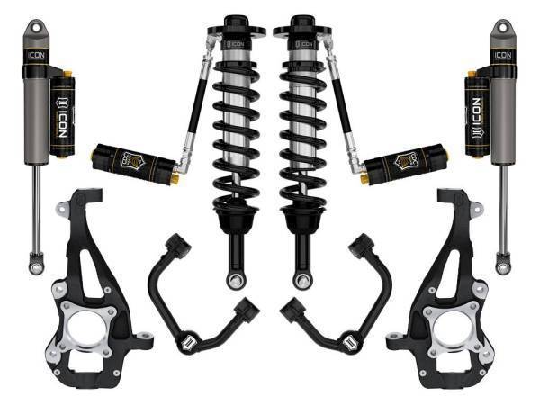 ICON Vehicle Dynamics - ICON Vehicle Dynamics 21-23 FORD F150 4WD 3.5-4.5" STAGE 4 SUSPENSION SYSTEM W TUBULAR UCA - K93144T