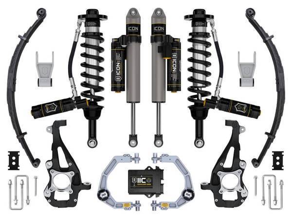 ICON Vehicle Dynamics - ICON Vehicle Dynamics 21-23 FORD F150 4WD 3.5-4.5" STAGE 5 SUSPENSION SYS BILLET UCA / LEAF PACK - K93145L