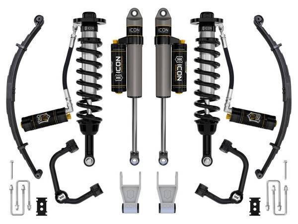 ICON Vehicle Dynamics - ICON Vehicle Dynamics 21-23 FORD F150 TREMOR 4WD 2.5-3" STAGE 4 SUSPENSION SYS TUBULAR UCA / LEAF PACK - K93164TL