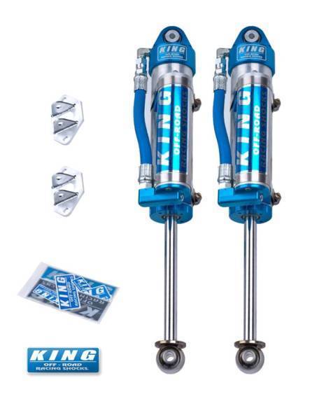 King Shocks - King Shocks 07-18 Jeep Wrangler JK Rear 2.5 Dia Piggy Hose Res Shocks 6in Lift (Pair) - 25001-285