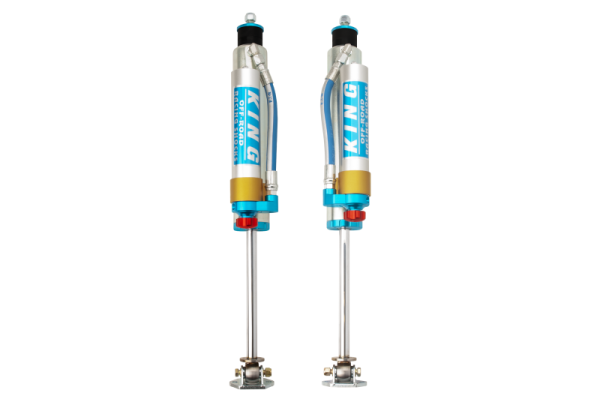 King Shocks - King Shocks 84-00 Jeep Cherokee xJ Front 2.5 Dia Piggy Hose Res Shock for 3-4in Lift w/Adj (Pair) - 25001-311A