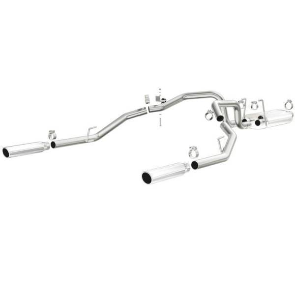 Magnaflow - Magnaflow 09-13 Dodge Ram 1500 V6 3.6L Dual Spilt Rear Exit Polished Stainless C/B Perf Exhaust - 15249