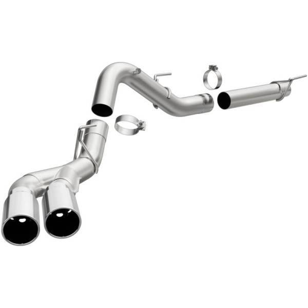 Magnaflow - MagnaFlow CatBack 2018 Ford F-150 V6-3.0L Dual Exit Polished Stainless Exhaust - MF Series - 19422