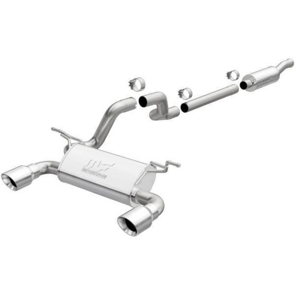 Magnaflow - MagnaFlow 2018 Jeep Wrangler L4-2.0L 3in 409SS Cat-Back Exhaust System w/Dual Split Rear Exit - 19438