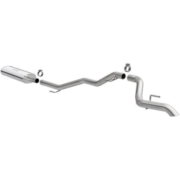 Magnaflow - MagnaFlow 2020 Jeep Gladiator 2.5in Rock Crawler Series Single Rear Exit SS Cat-Back Exhaust w/o Tip - 19486