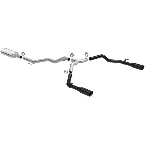 Magnaflow - MagnaFlow 2020 Jeep Gladiator 3in Street Series Dual Split Exit SS Cat-Back Exhaust w/Black Tips - 19487