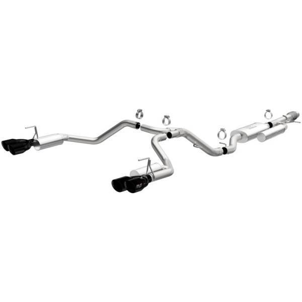 Magnaflow - MagnaFlow 2021 Chevrolet Tahoe V8 5.3L Street Series Cat-Back Exhaust - Black Chrome Tips - 19541