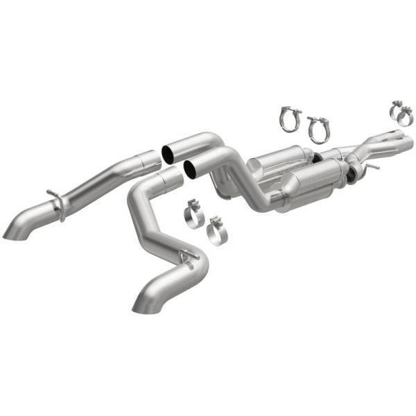 Magnaflow - MagnaFlow Cat-Back 2021 Jeep Wrangler 6.4L Rock Crawler Series Dual Exit Stainless Exhaust - 19582