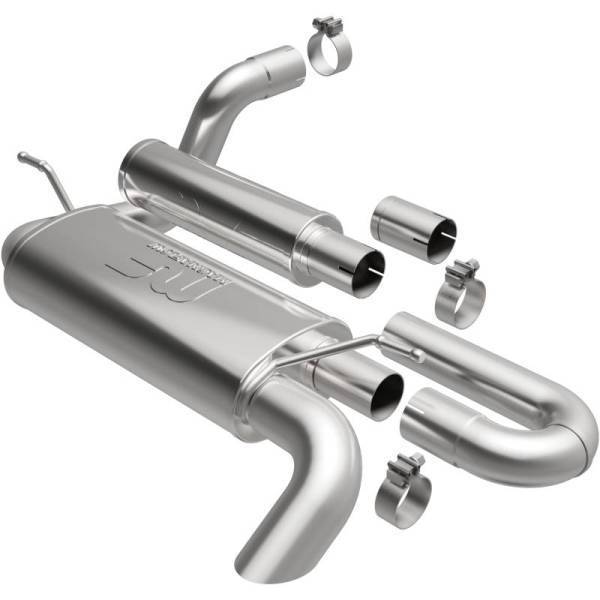 Magnaflow - MagnaFlow 18-23 Jeep Wrangler JL 2.0L/3.6L Overland Series Axle-Back Exhaust - 19620