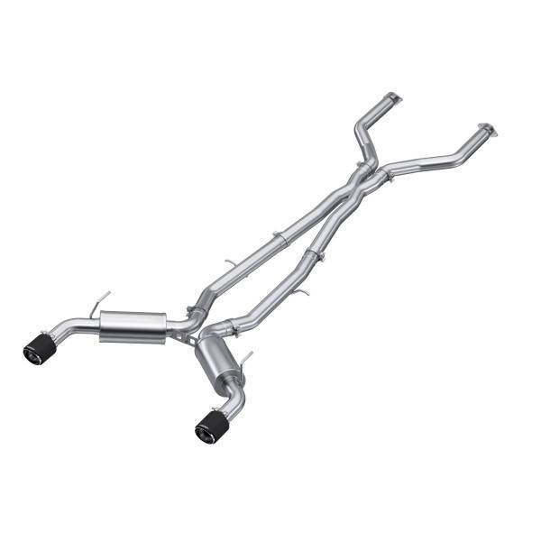 MBRP Exhaust - MBRP Exhaust 3in. Cat-BackDual Rear ExitT304CF Tips - S44003CF