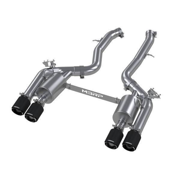 MBRP Exhaust - MBRP Exhaust 3in. Resonator-BackDual Rear Quad OutletT304CFActive - S45023CF