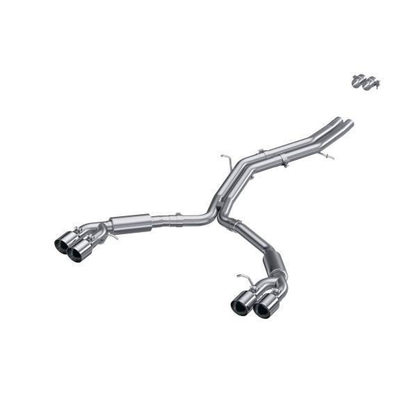 MBRP Exhaust - MBRP Exhaust 2.5in. Resonator BackDual Rear ExitT304Quad Tips - S4607304