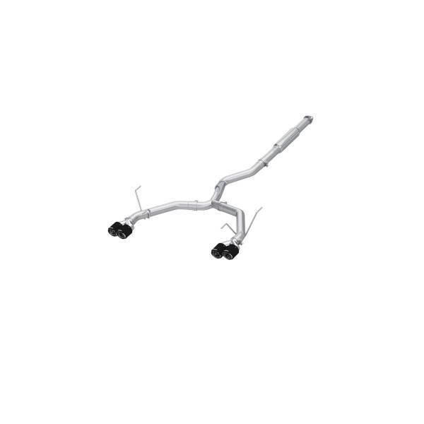 MBRP Exhaust - MBRP Exhaust 3in. Cat-BackDual Split Rear ExitQuad OutletRace VersionT304CF Tips - S48083CF