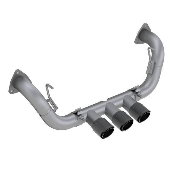 MBRP Exhaust - MBRP Exhaust 2.5in. Cat-BackTriple Centre Rear ExitValve DeleteT304CF Tips - S49003CF