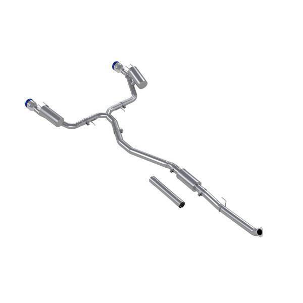 MBRP Exhaust - MBRP Exhaust 3in. Cat-Back2.5in. Dual Split RearT304BE - S49033BE