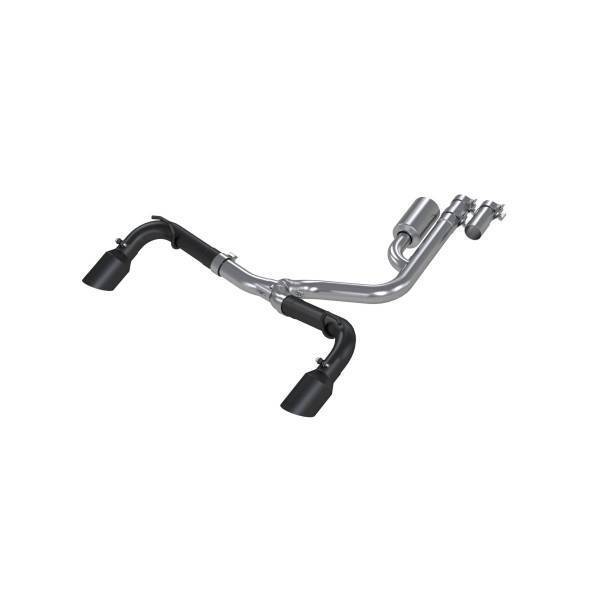 MBRP Exhaust - MBRP Exhaust 2.5in. Resonator-BackDual Split Rear ExitBLK - S5207BLK