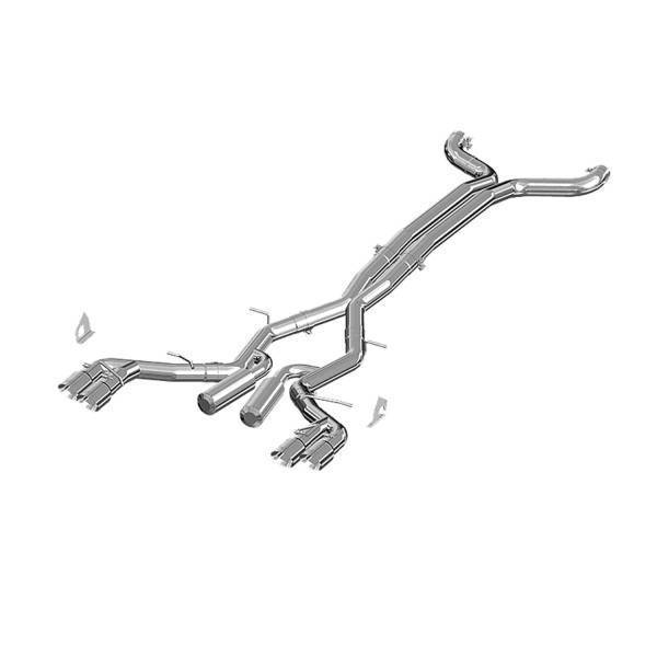 MBRP Exhaust - MBRP Exhaust 3in. Cat-BackDual Rear ExitQuad TipRaceT409 - S7033409