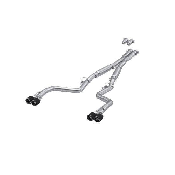 MBRP Exhaust - MBRP Exhaust 3in. Cat-BackDual Rear ExitStreet VersionT304Quad CF Tips - S71133CF