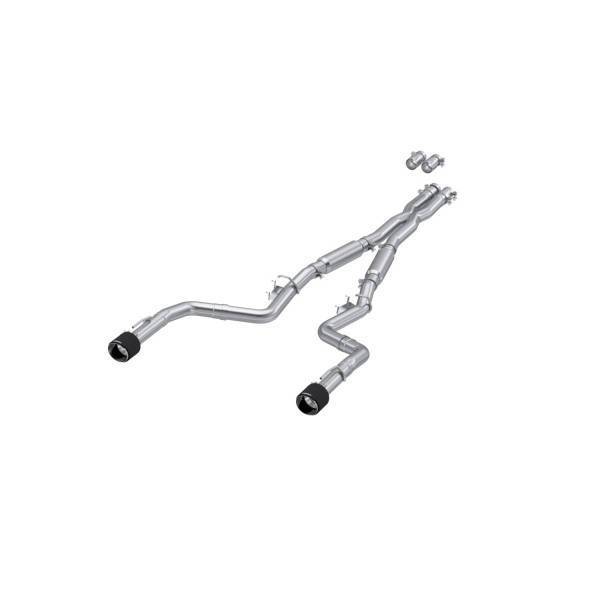 MBRP Exhaust - MBRP Exhaust 3in. Cat-BackDual Rear ExitStreet VersionT304Dual CF Tips - S71173CF