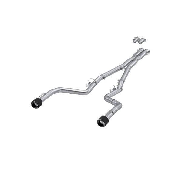 MBRP Exhaust - MBRP Exhaust 3in. Cat-BackDual Rear ExitRace VersionT304Dual CF Tips - S71183CF